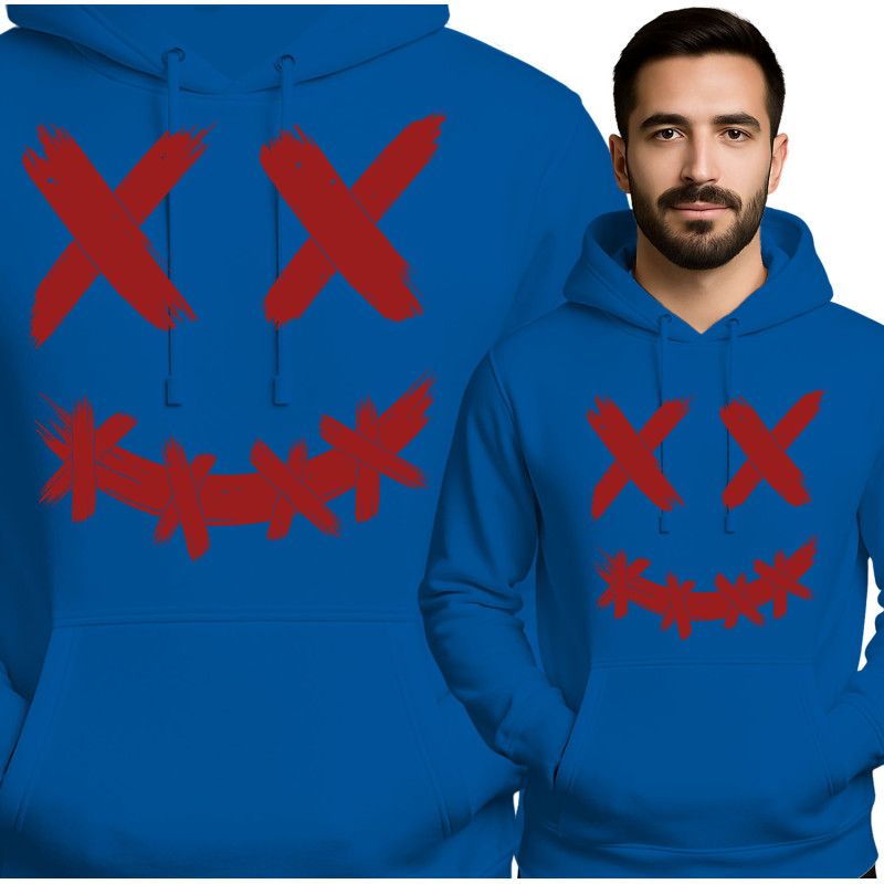 Bluza męska 'Buźka z krzyżykami'