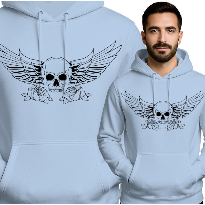 Stijlvolle Rode Skull Hoodie