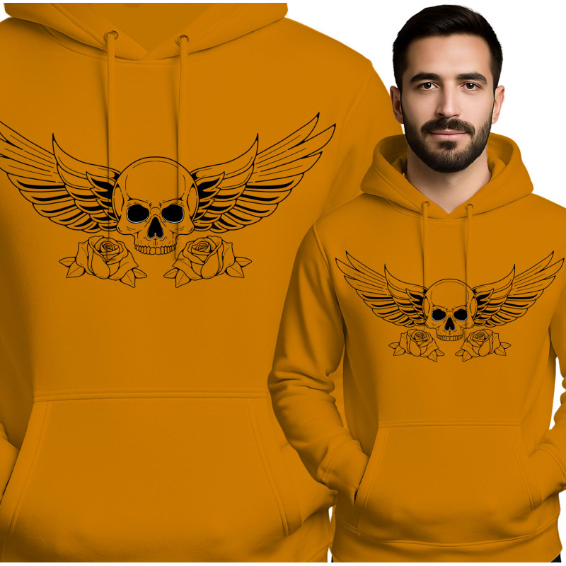 Bluza męska 'Czaszka ze skrzydłami'