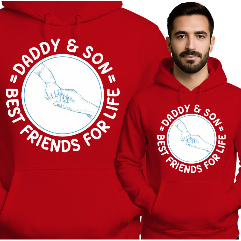 Bluza męska 'Daddy & Son Best Friends For life'