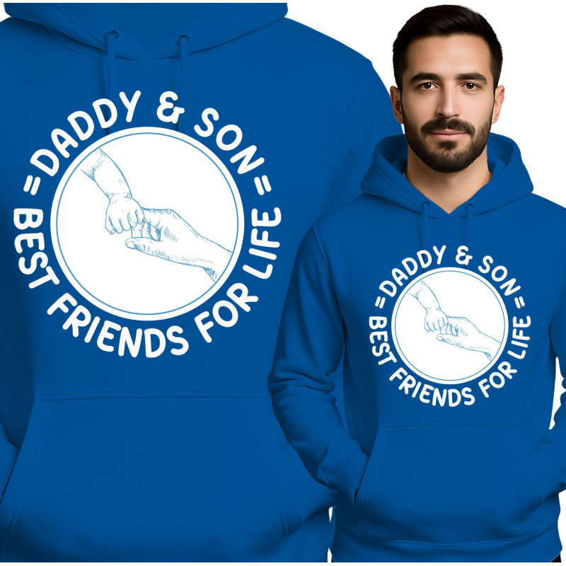 Bluza męska 'Daddy & Son Best Friends For life'