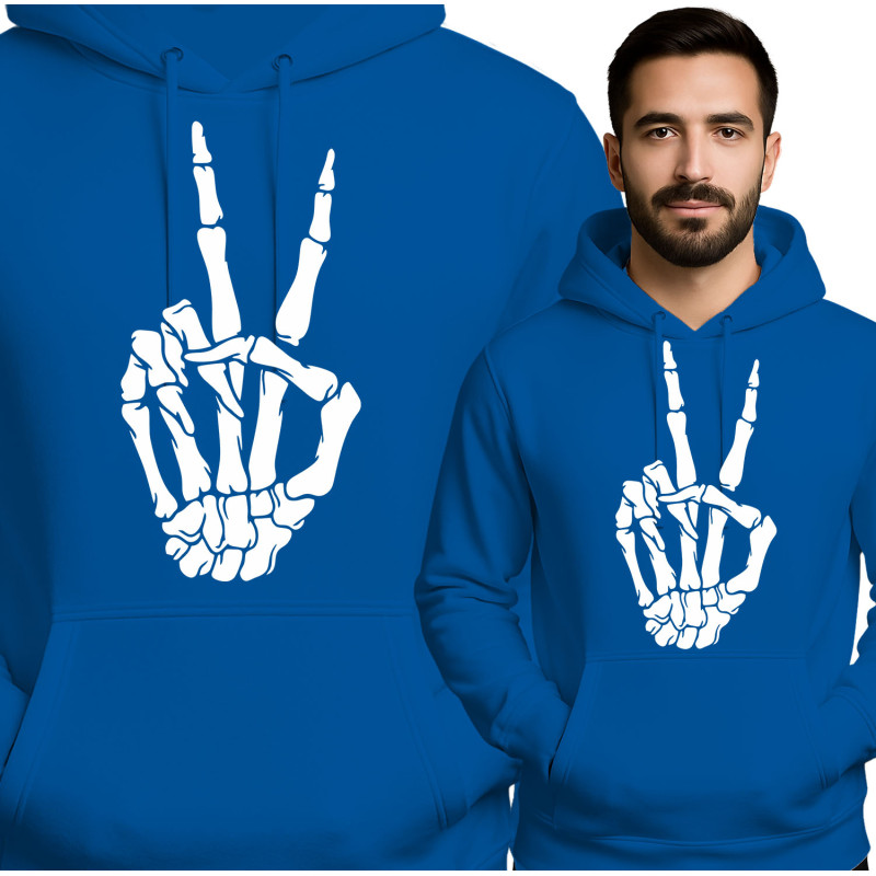 Bluza męska 'symbolem pokoju - szkielety'