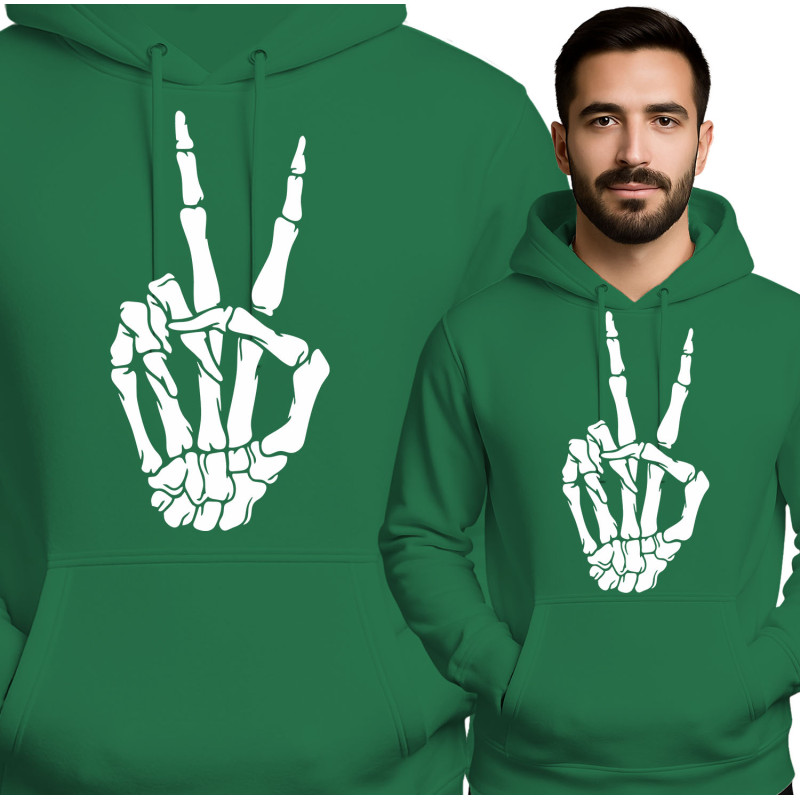 Bluza męska 'symbolem pokoju - szkielety'