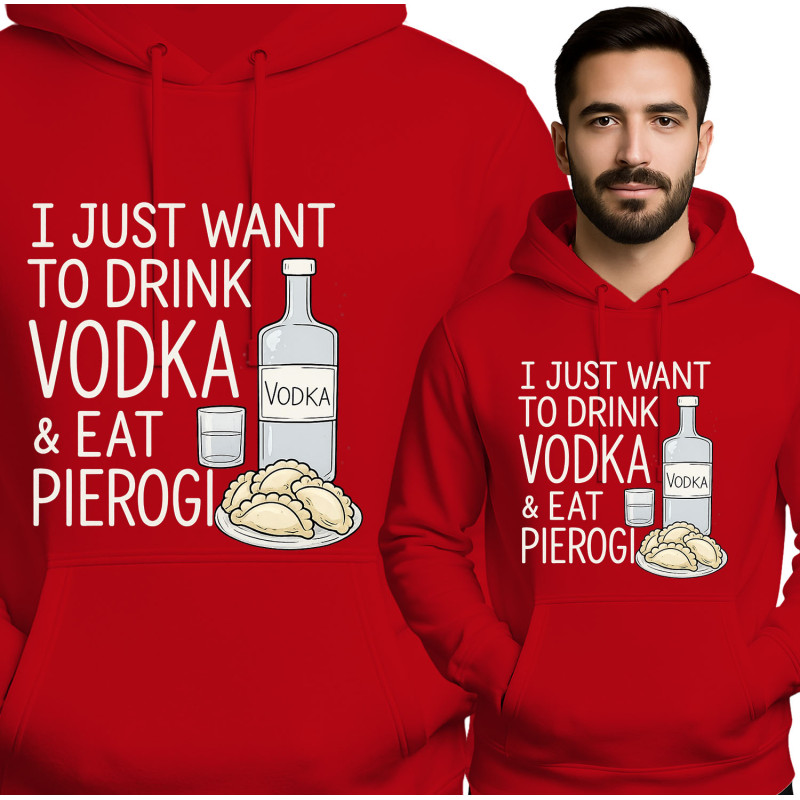 Bluza męska 'Miłośnicy wódki i pierogów'