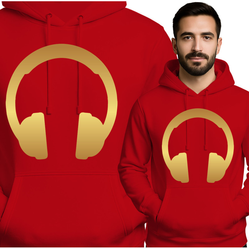 Gouden Hoofdtelefoon Hoodie