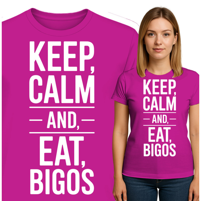 Keep Calm en Eet Bigos T-Shirt
