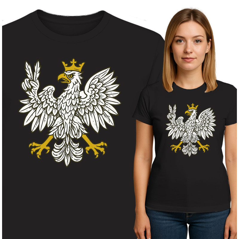 Stylish Black T-Shirt with Majestic Eagle Design