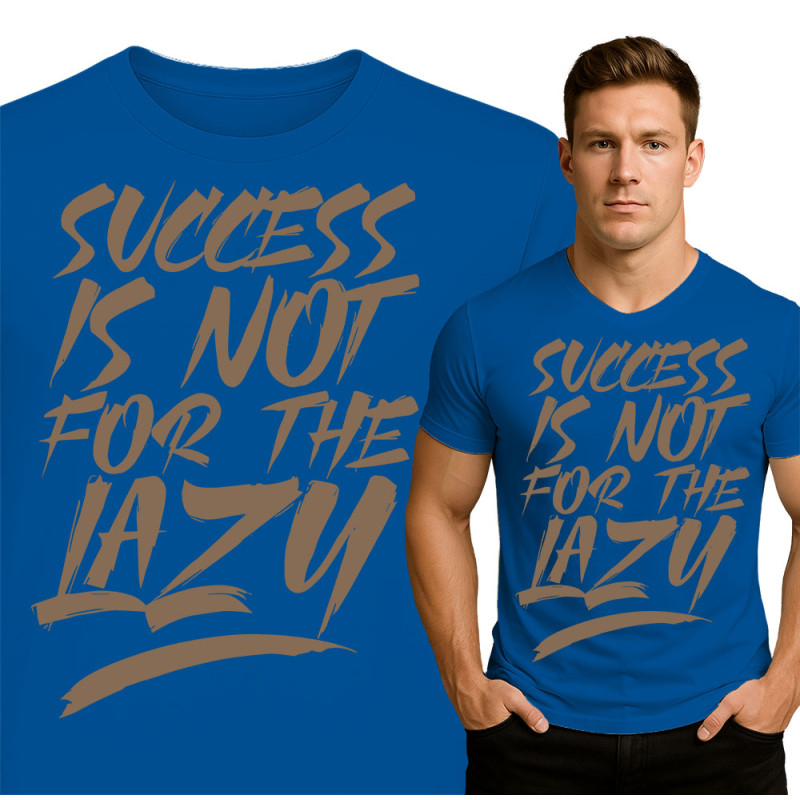 Motivational Gym Tee - Success is Not for the Lazy