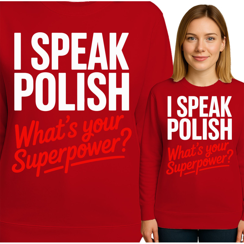 Bluza damska 'I Speak Polish'