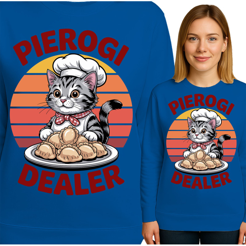 Bluza damska 'Cat Pierogi Dealer'