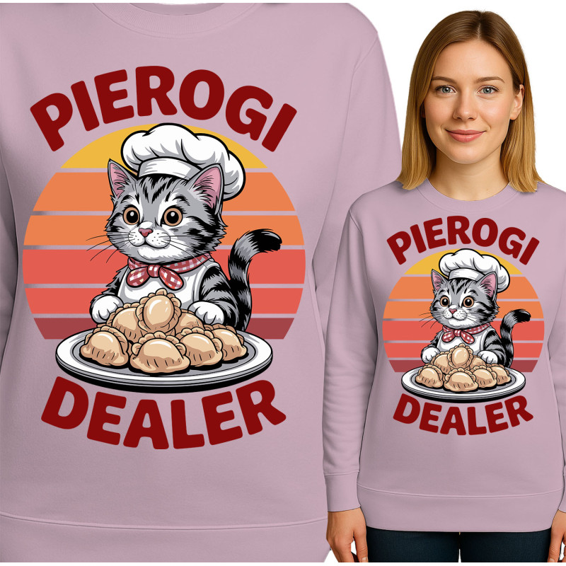Bluza damska 'Cat Pierogi Dealer'