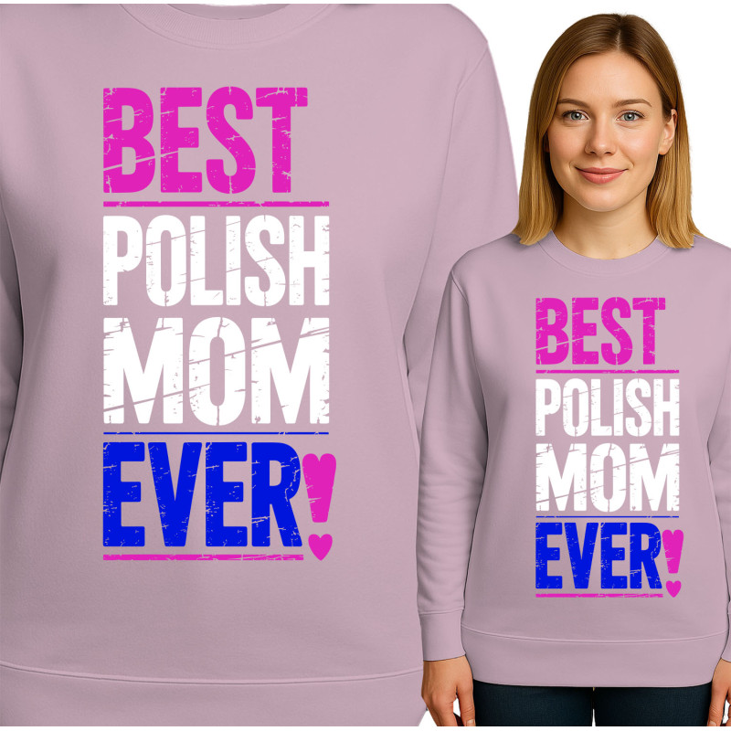 Bluza damska 'Best Polish Mom Ever'