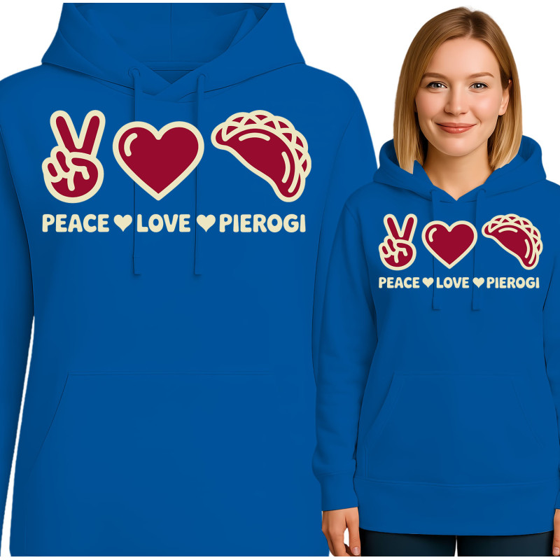 Bluza damska 'Pokój Miłość Pierogi'