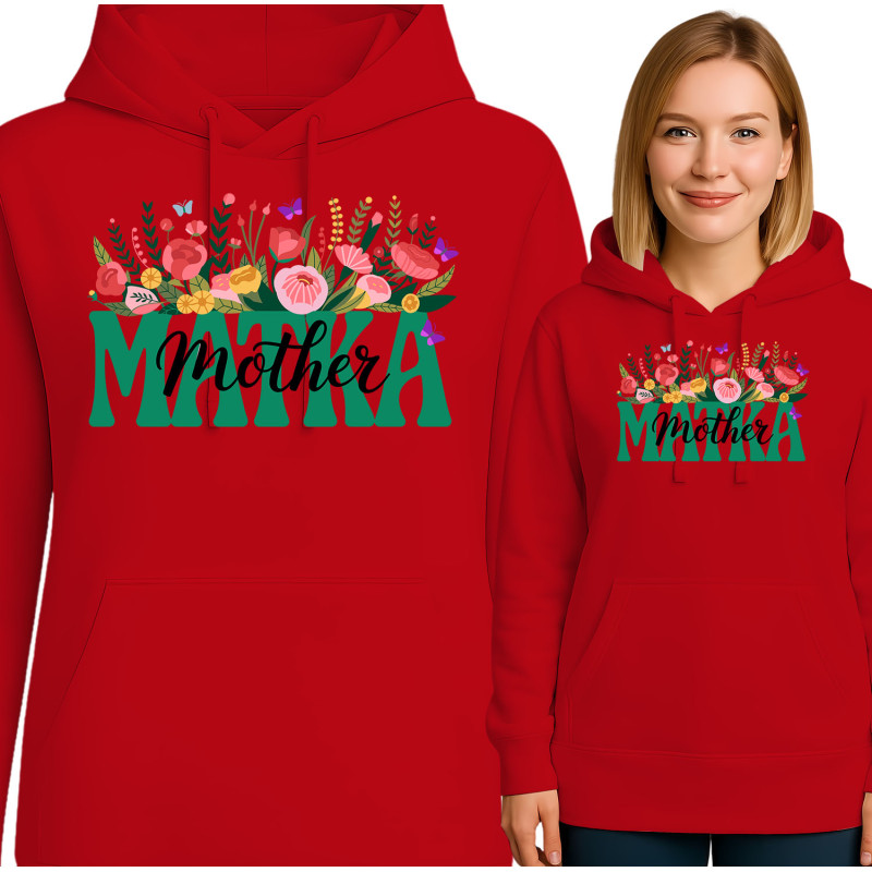 Bloemige Moeder Hoodie