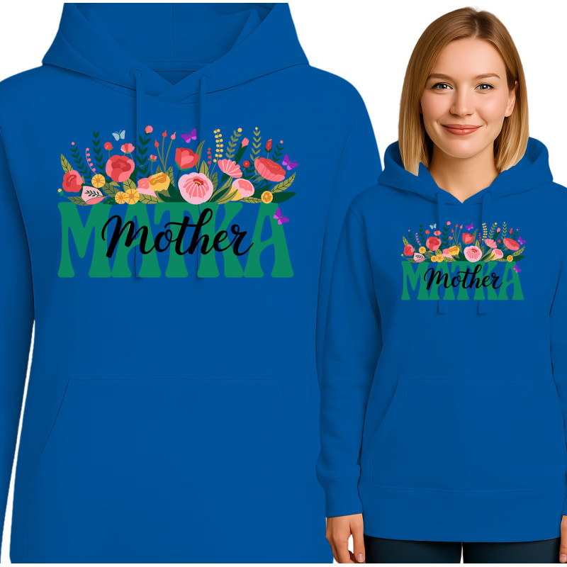 Bloemige Moeder Hoodie