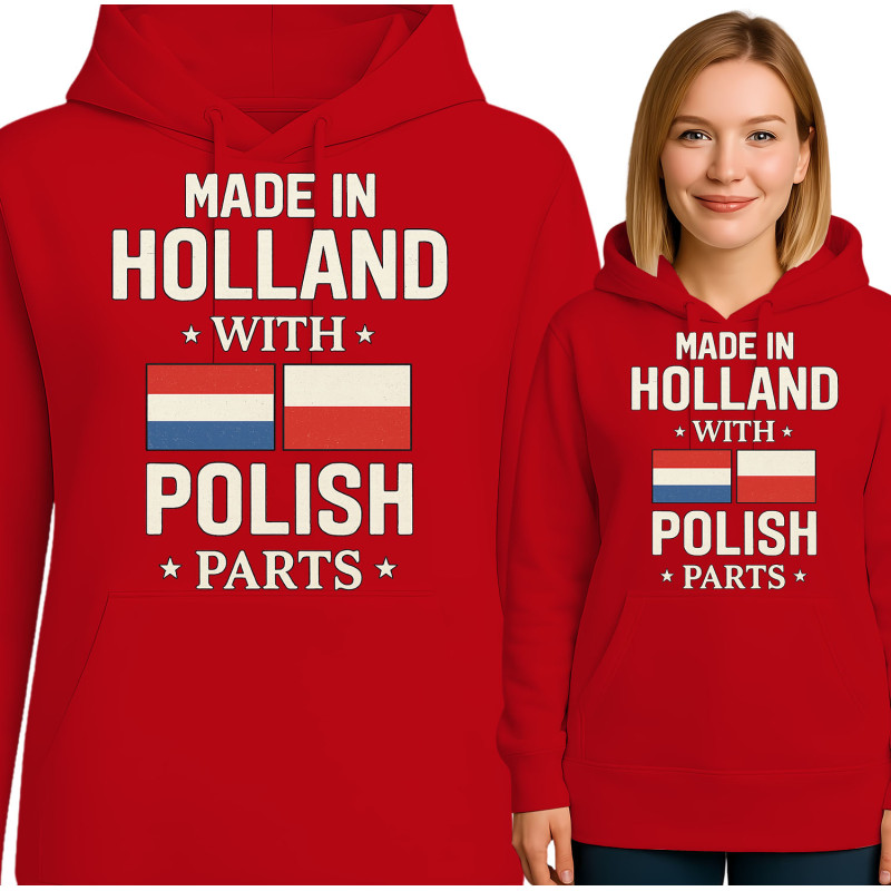 Hoodie: Made in Holland with Polish Parts