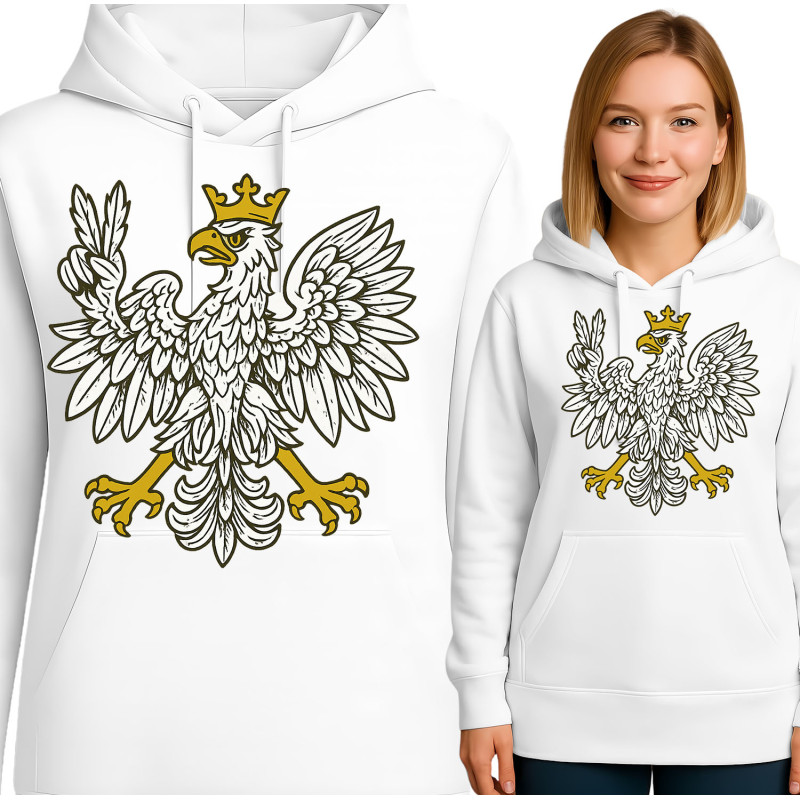 Bluza damska 'polski wzór majestatycznego orła'