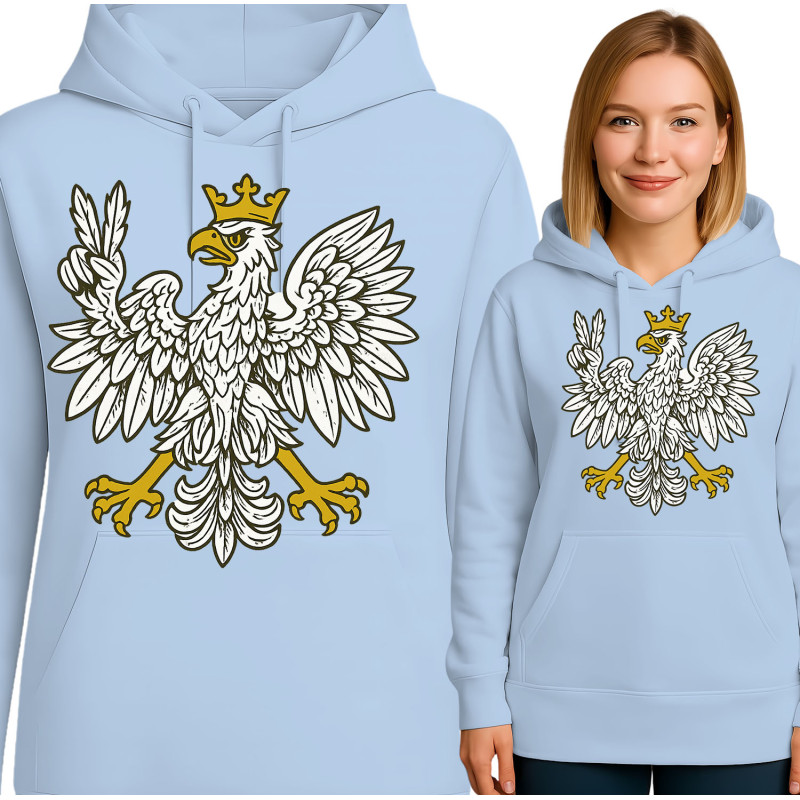 Bluza damska 'polski wzór majestatycznego orła'