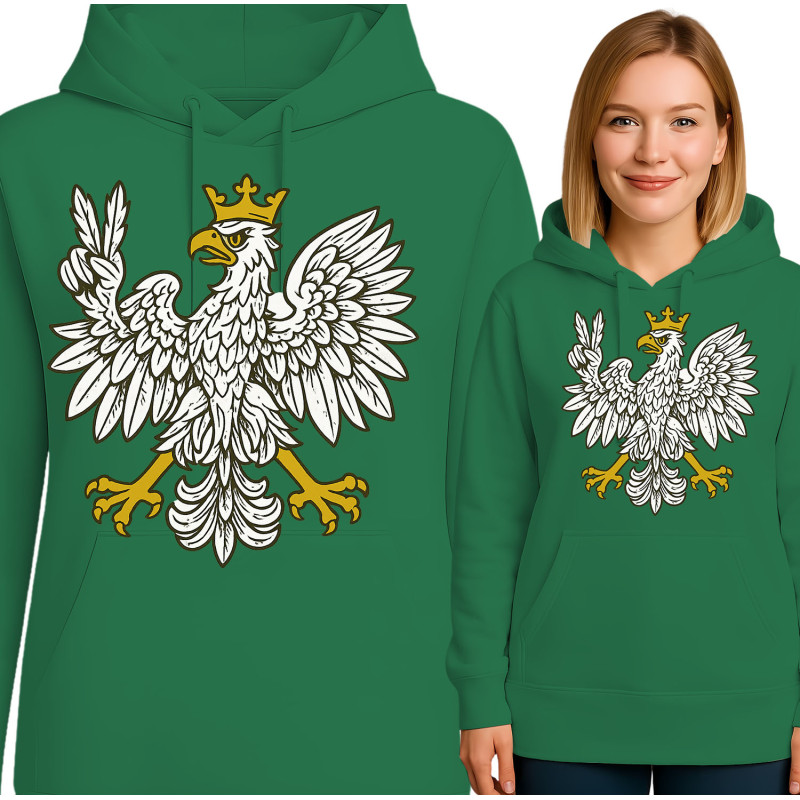 Bluza damska 'polski wzór majestatycznego orła'