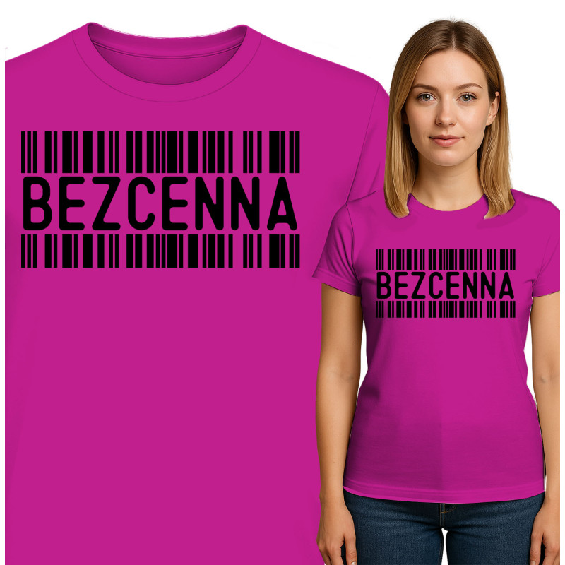 Koszulka damska 'BEZCENNA'