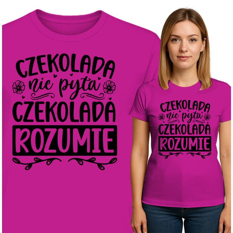 Charmante Chocolade Quote T-Shirt