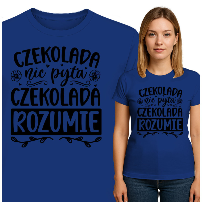 Charmante Chocolade Quote T-Shirt