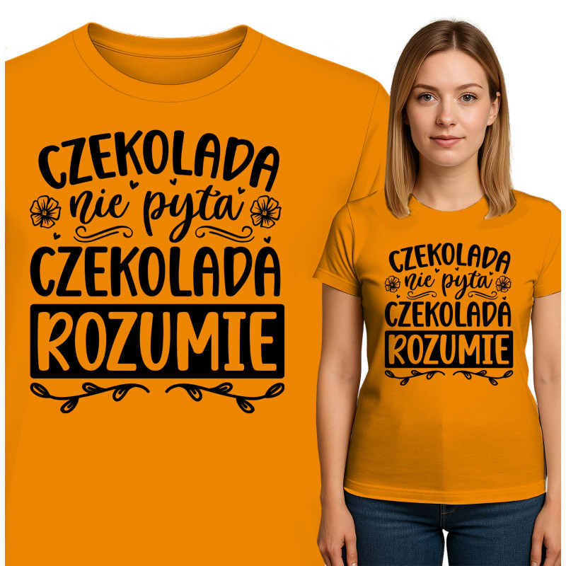 Charmante Chocolade Quote T-Shirt