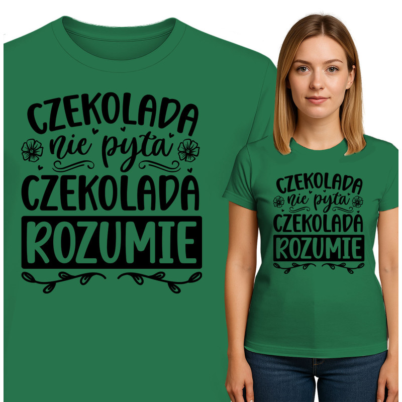 Charmante Chocolade Quote T-Shirt