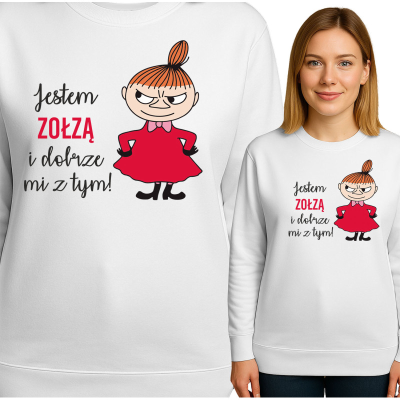 Bluza damska 'Jestem ZOŁZĄ dobrze mi z tyml'