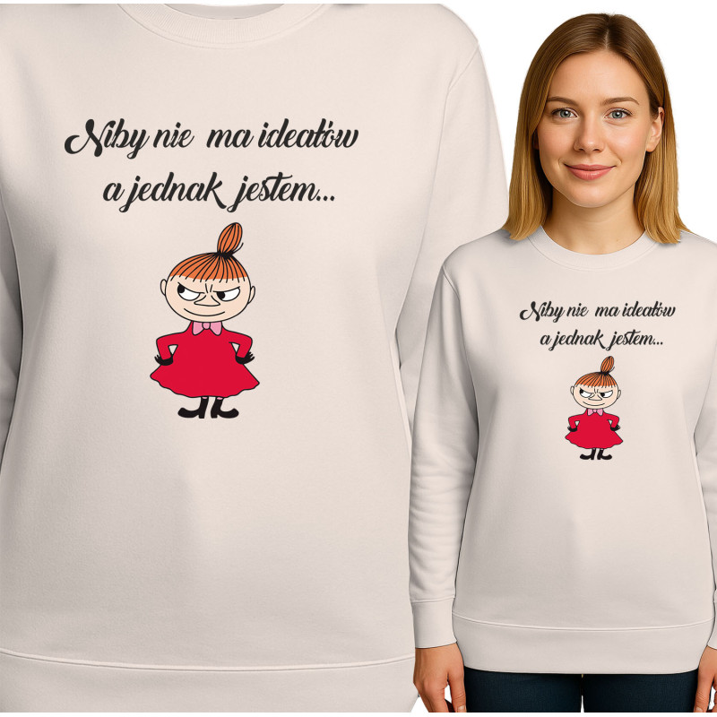 Creatieve Sweatshirt met Inspirerende Quote