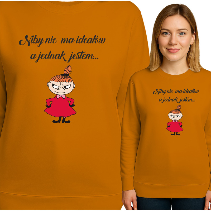 Creatieve Sweatshirt met Inspirerende Quote