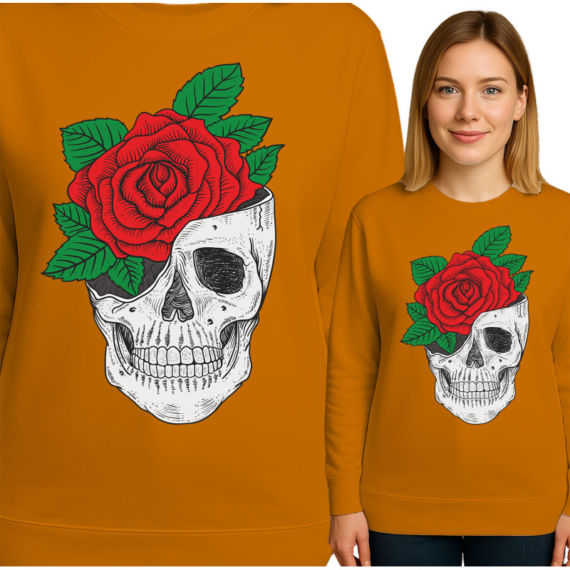 Skull en Roos Sweatshirt