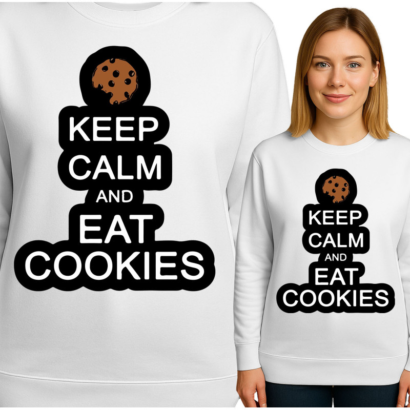 Bluza damska 'Keep Calm and Eat Cookies'