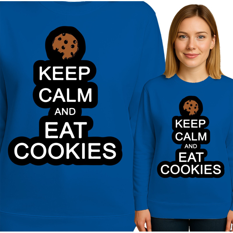 Bluza damska 'Keep Calm and Eat Cookies'