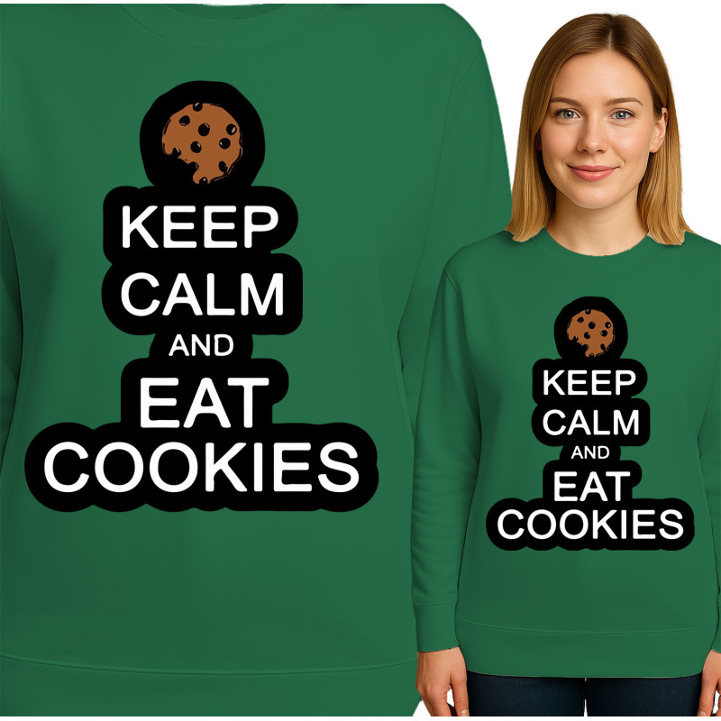 Bluza damska 'Keep Calm and Eat Cookies'