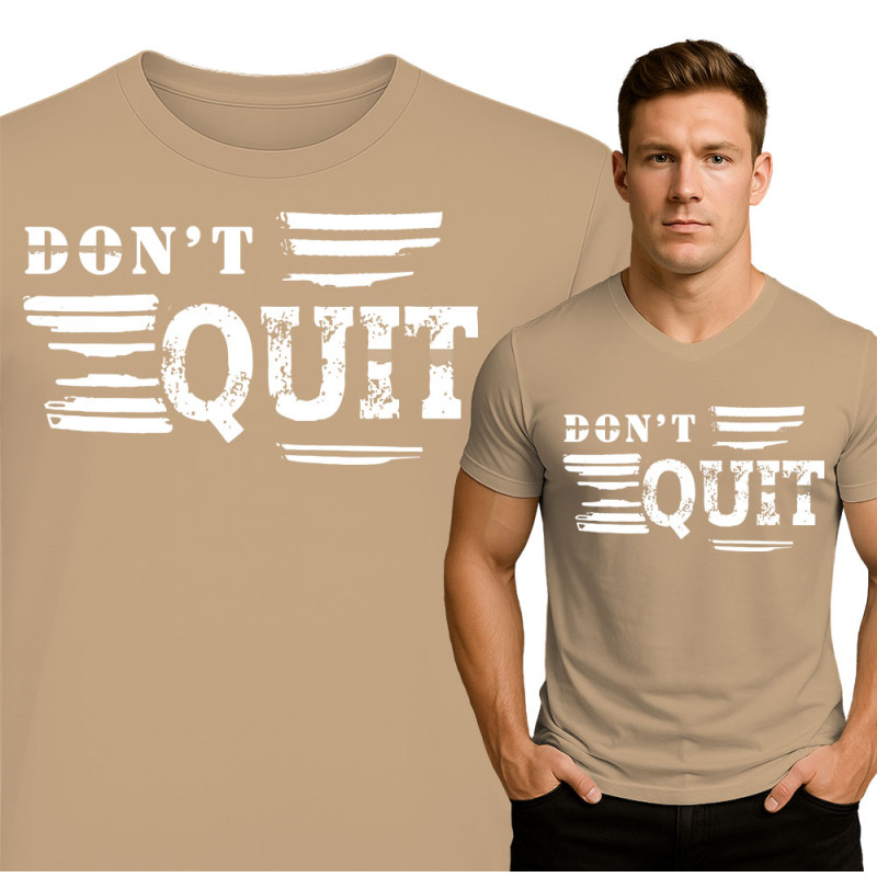 Motiverende Gym T-Shirt - Geef Niet Op