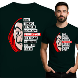 Koszulka Money Heist – Professor i ekipa z serialu