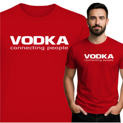 Koszulka VODKA – Connecting People, śmieszny nadruk
